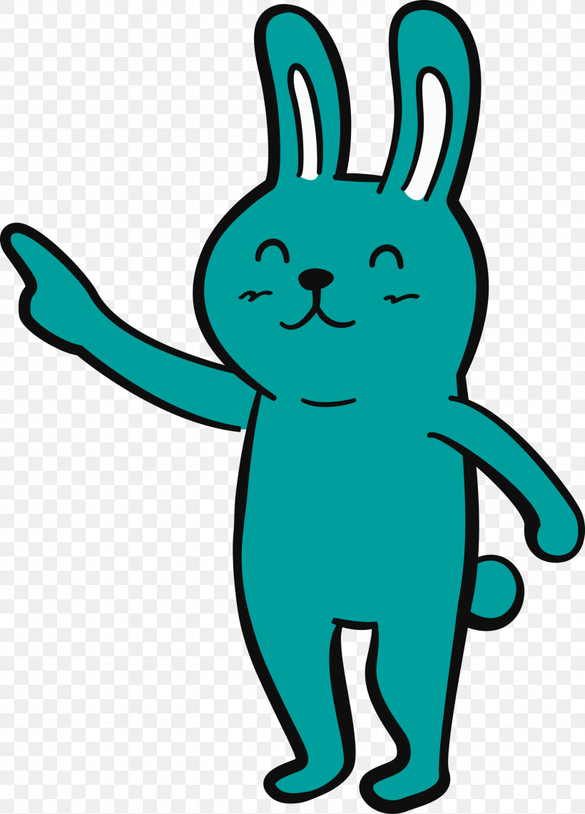 Meter Animal Figurine Cartoon Rabbit Teal, PNG, 2154x2999px, Cartoon Rabbit, Animal Figurine, Cartoon, Cute Rabbit, Hm Download Free
