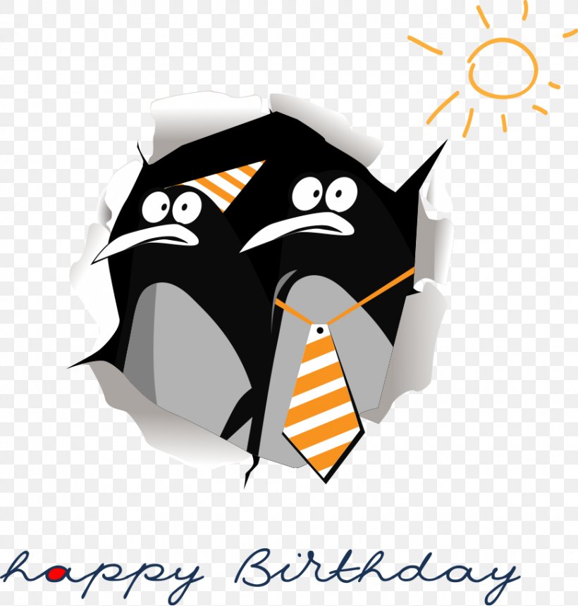 Penguin Happy Birthday To You Greeting Card Wish, PNG, 870x914px, Penguin, Beak, Bird, Birthday, Flightless Bird Download Free