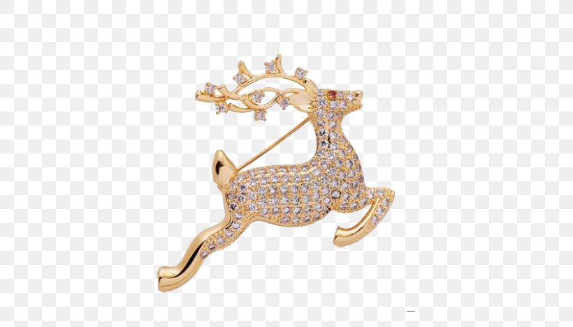 Reindeer Brooch, PNG, 551x469px, Deer, Body Jewelry, Brooch, Fashion Accessory, Giraffe Download Free