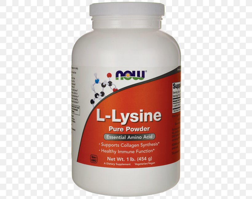 Dietary Supplement Lysine Powder NOW Foods Health, PNG, 650x650px, Dietary Supplement, Amino Acid, Collagen, Diet, Essential Amino Acid Download Free