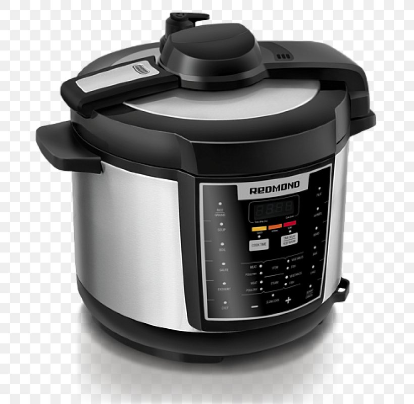 Multicooker Pressure Cooking Slow Cookers Redmond M4502e Multi Pro Cooker Series With 34 Programmes, 5 Litre, 860 W, Black, PNG, 800x800px, Multicooker, Cooking, Cooking Ranges, Cookware And Bakeware, Electricity Download Free