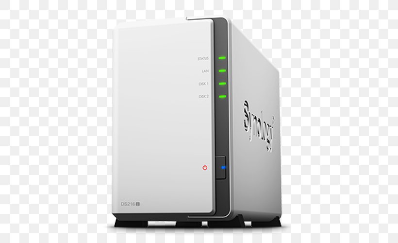Network Storage Systems Synology DiskStation DS216se Synology Inc. Synology DS118 1-Bay NAS Synology DiskStation DS216j, PNG, 500x500px, Network Storage Systems, Computer Servers, Diskless Node, Electronic Device, Electronics Download Free