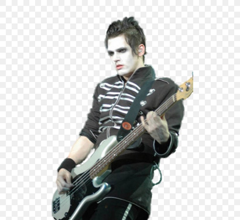Bass Guitar Bassist Mikey Way The Black Parade Musician, PNG, 500x751px, Watercolor, Cartoon, Flower, Frame, Heart Download Free