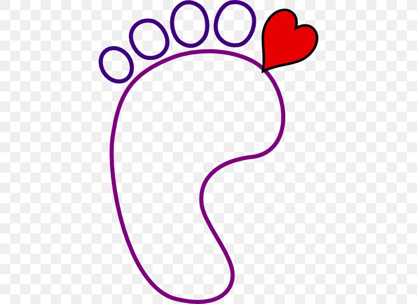Clip Art Image Foot, PNG, 432x599px, Foot, Area, Child, Footprint, Magenta Download Free