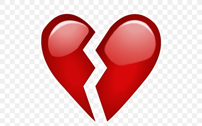 Emoji Broken Heart Symbol Text Messaging, PNG, 512x512px, Watercolor, Cartoon, Flower, Frame, Heart Download Free