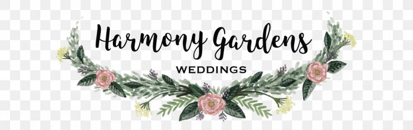 Harmony Gardens Tropical Wedding Garden Wedding Reception Bridegroom, PNG, 1102x349px, Wedding, Brand, Bride, Bridegroom, Calligraphy Download Free