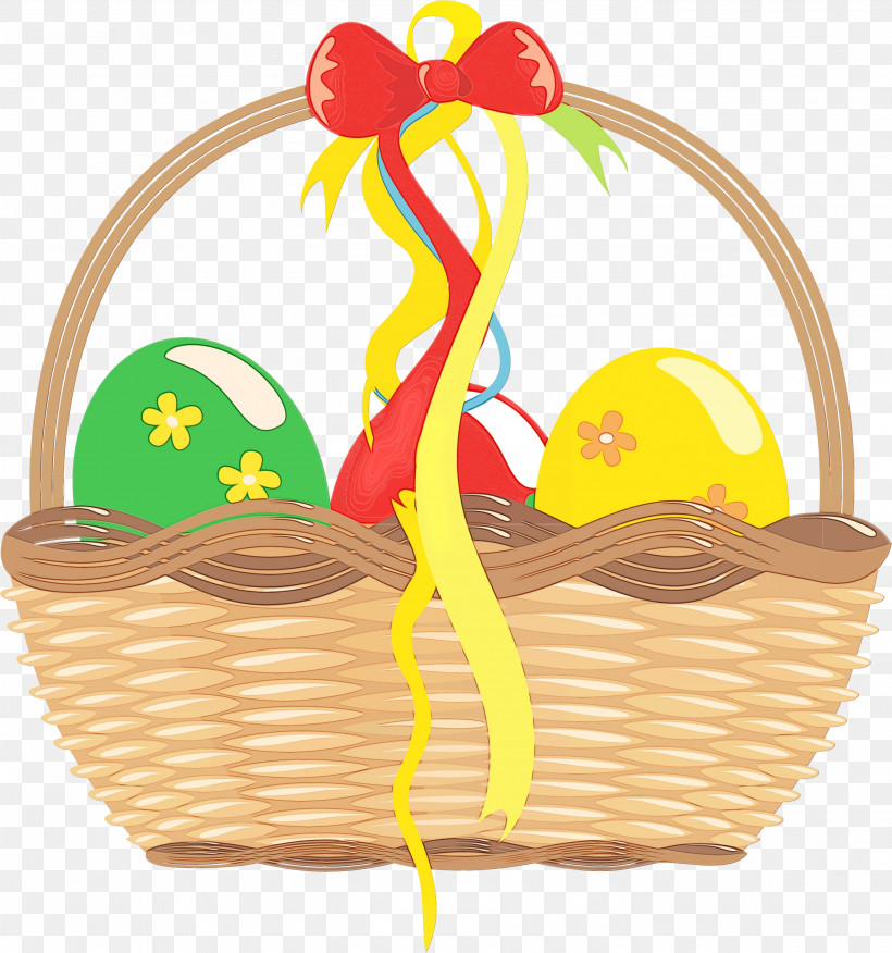 Yellow Basket Gift Basket Picnic Basket Storage Basket, PNG, 2797x2990px, Watercolor, Basket, Gift Basket, Hamper, Home Accessories Download Free