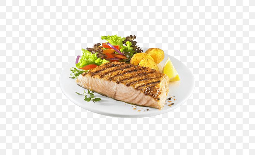 North Fish Seafood Dish Smoked Salmon Restaurant, PNG, 500x500px, Seafood, Atlantic Salmon, Dish, Fish, Food Download Free
