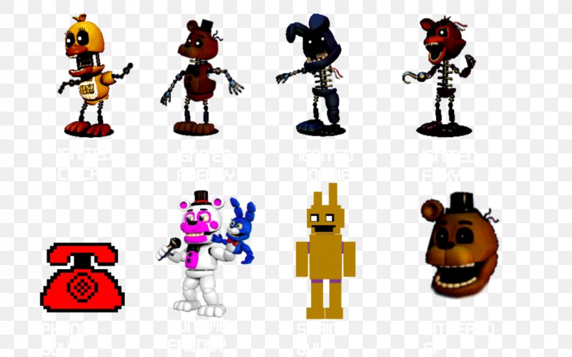 FNaF World Five Nights At Freddy's Animatronics Character, PNG, 1131x707px, Fnaf World, Animatronics, Art, Cartoon, Character Download Free