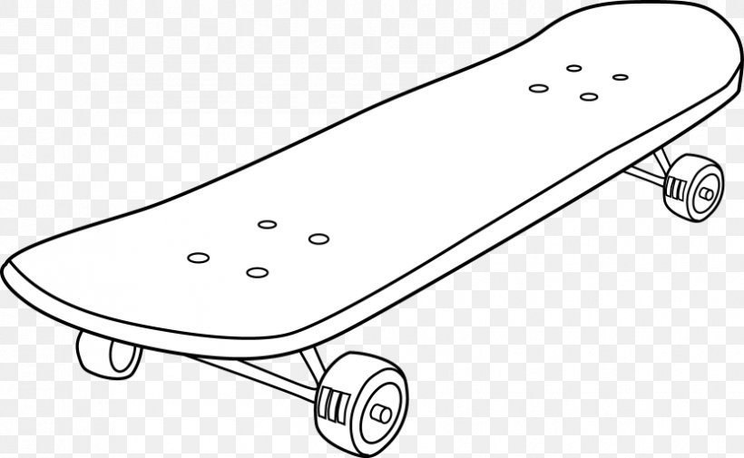 Skateboarding Clip Art, PNG, 830x512px, Skateboarding, Area, Black, Black And White, Ice Skating Download Free
