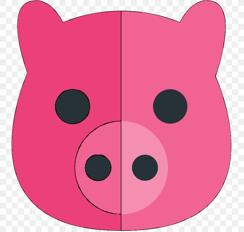 Whiskers Clip Art Pig Illustration Snout, PNG, 755x779px, Whiskers, Cartoon, Head, Magenta, Pig Download Free