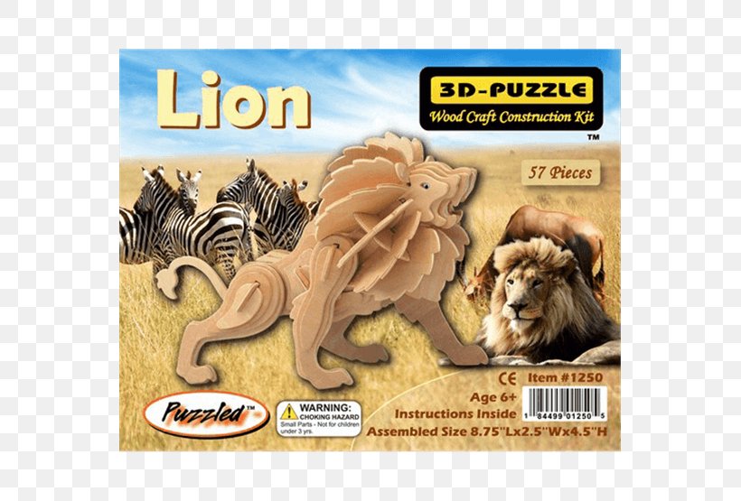 Lion Jigsaw Puzzles 3D-Puzzle Three-dimensional Space, PNG, 555x555px, Lion, Animal, Big Cats, Carnivoran, Cat Like Mammal Download Free