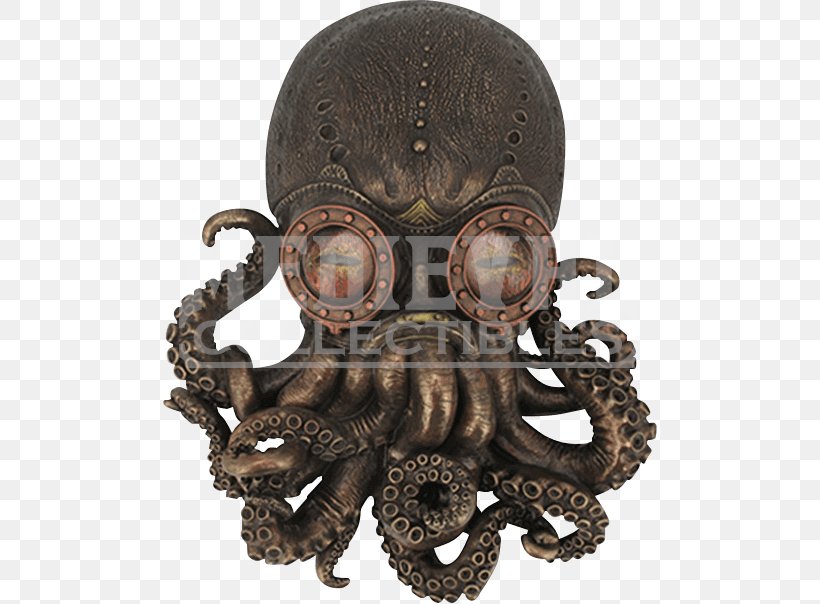 Octopus Steampunk Bronze Sculpture Statue, PNG, 604x604px, Octopus, Airship, Antique, Bronze, Bronze Sculpture Download Free