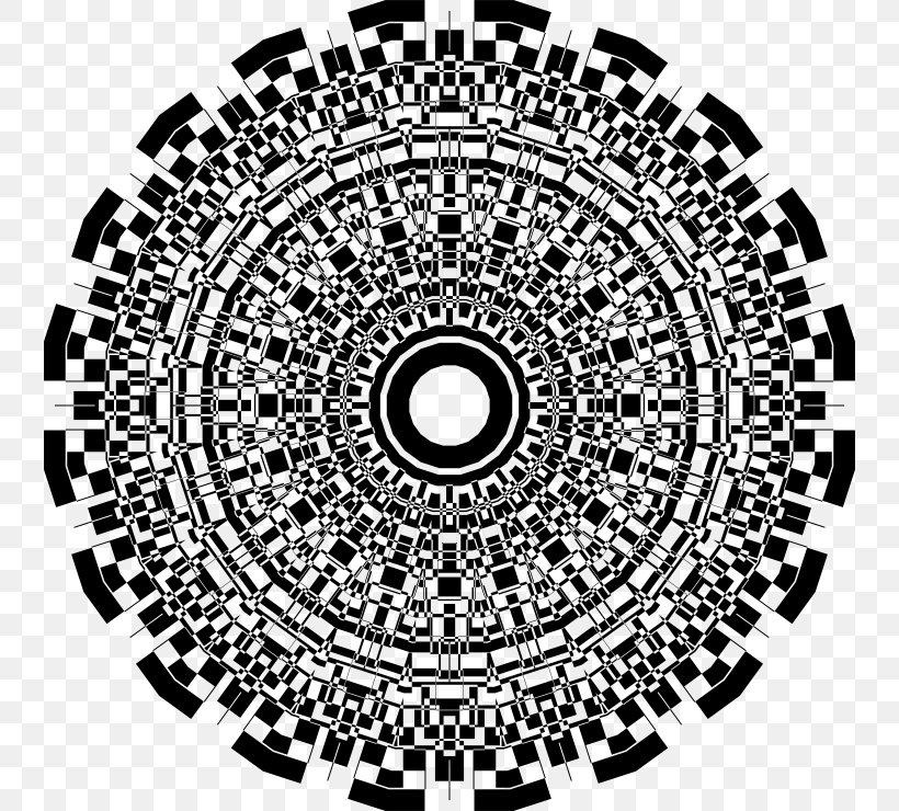 Black And White Mandala Abstract Art, PNG, 740x740px, Black And White, Abstract Art, Art, Mandala, Monochrome Download Free