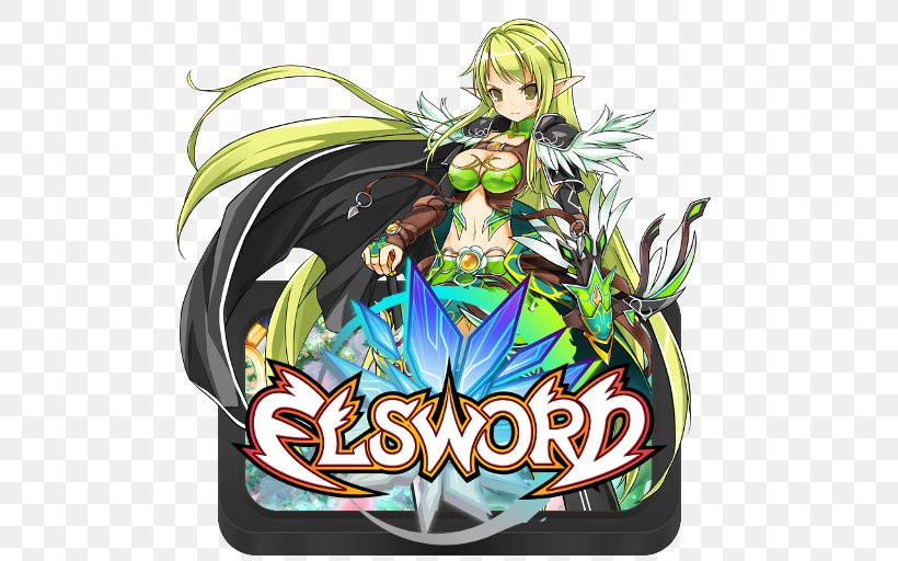 Elsword Concept Art Character Elesis, PNG, 512x512px, Watercolor, Cartoon, Flower, Frame, Heart Download Free