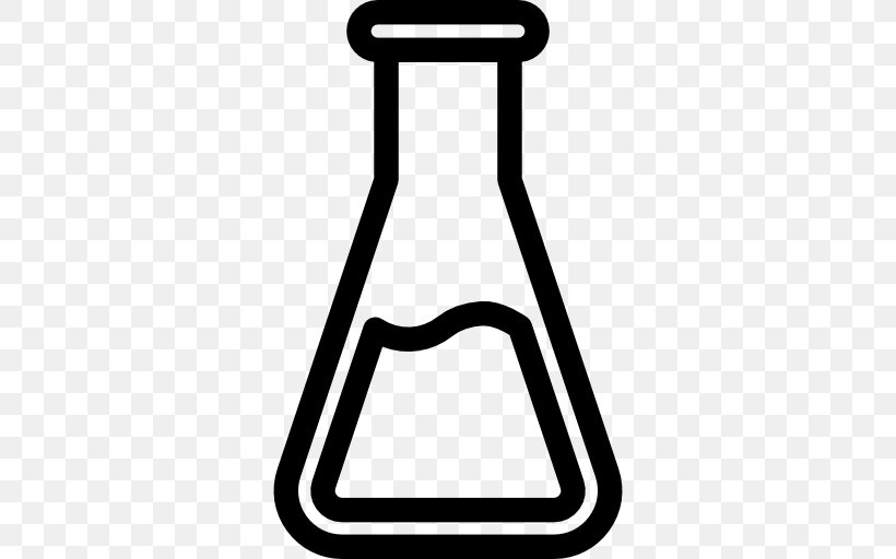 Erlenmeyer Flask Laboratory Flasks Chemistry Beaker, PNG, 512x512px, Erlenmeyer Flask, Area, Beaker, Black And White, Chemistry Download Free