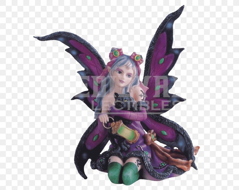 Fairy Figurine Statue Sculpture Collectable, PNG, 654x654px, Fairy, Action Figure, Angel, Art, Black Cat Download Free