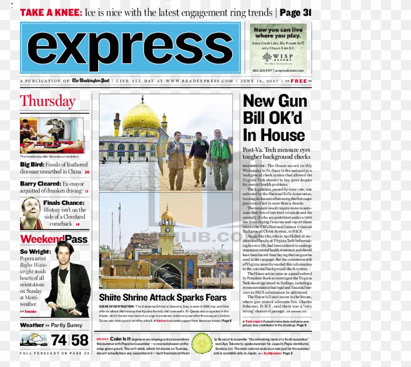 Newspaper Iraq Express Advertising Washington, D.C., PNG, 1008x901px, Newspaper, Advertising, Express, Iraq, Media Download Free