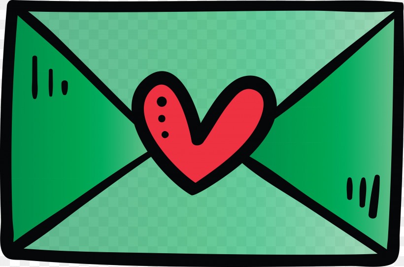 Valentines Day Heart Letter, PNG, 3000x1986px, Valentines Day, Green, Heart, Letter, Love Download Free