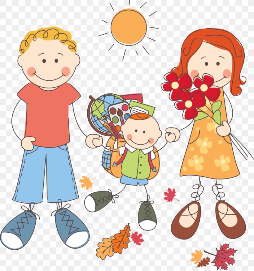 Family Cartoon Illustration, PNG, 904x966px, Family, Area, Art, Artwork, Baby Toddler Clothing Download Free