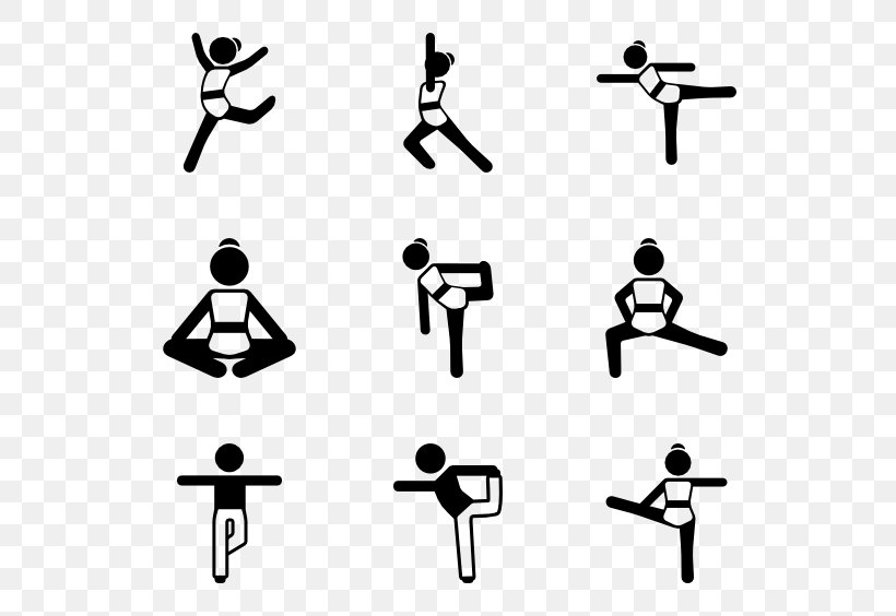 Yoga Symbol Pilates Clip Art, PNG, 600x564px, Yoga, Area, Black And White, Icon Health Fitness, Monochrome Download Free