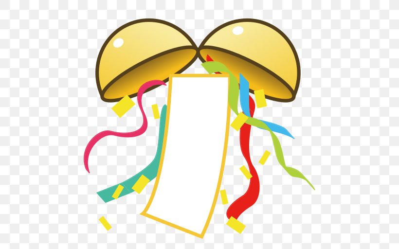 Confetti Ball Party Emoji Clip Art, PNG, 512x512px, Confetti, Area, Artwork, Ball, Emoji Download Free