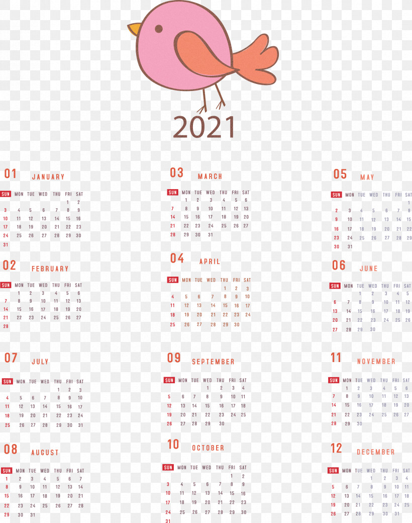 Printable 2021 Yearly Calendar 2021 Yearly Calendar, PNG, 2364x3000px, 2021 Yearly Calendar, Calendar System, Meter Download Free