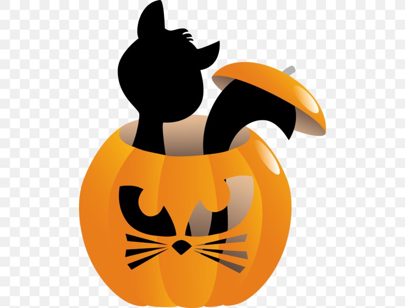 Cat Jack-o'-lantern Halloween Pumpkin Clip Art, PNG, 500x624px, Cat, Black Cat, Calabaza, Carnivoran, Cat Like Mammal Download Free