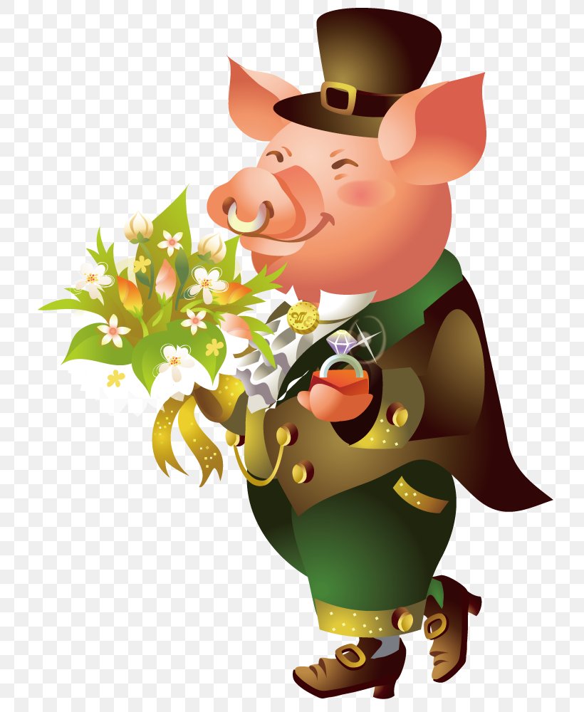 Domestic Pig Cartoon Illustration, PNG, 800x1000px, Domestic Pig, Art, Black And White, Cartoon, Drawing Download Free