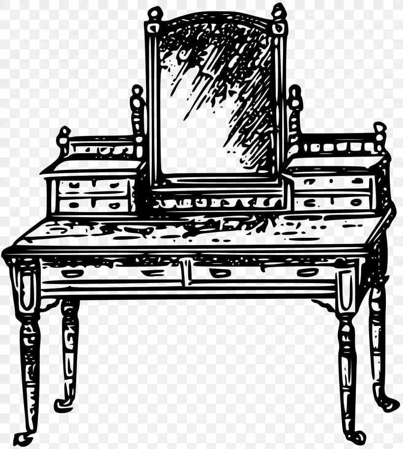 Table Furniture Chair Clip Art, PNG, 2156x2400px, Table, Antique Furniture, Bench, Black And White, Chair Download Free