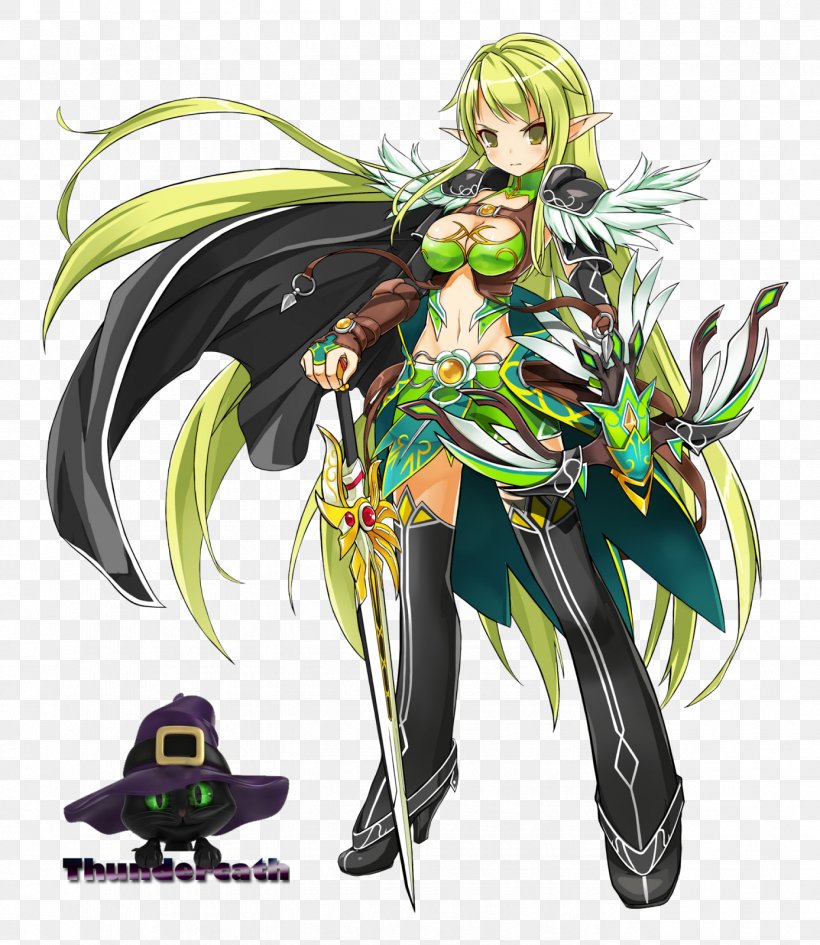Elsword Character Concept Art Elesis, PNG, 1387x1600px, Watercolor, Cartoon, Flower, Frame, Heart Download Free