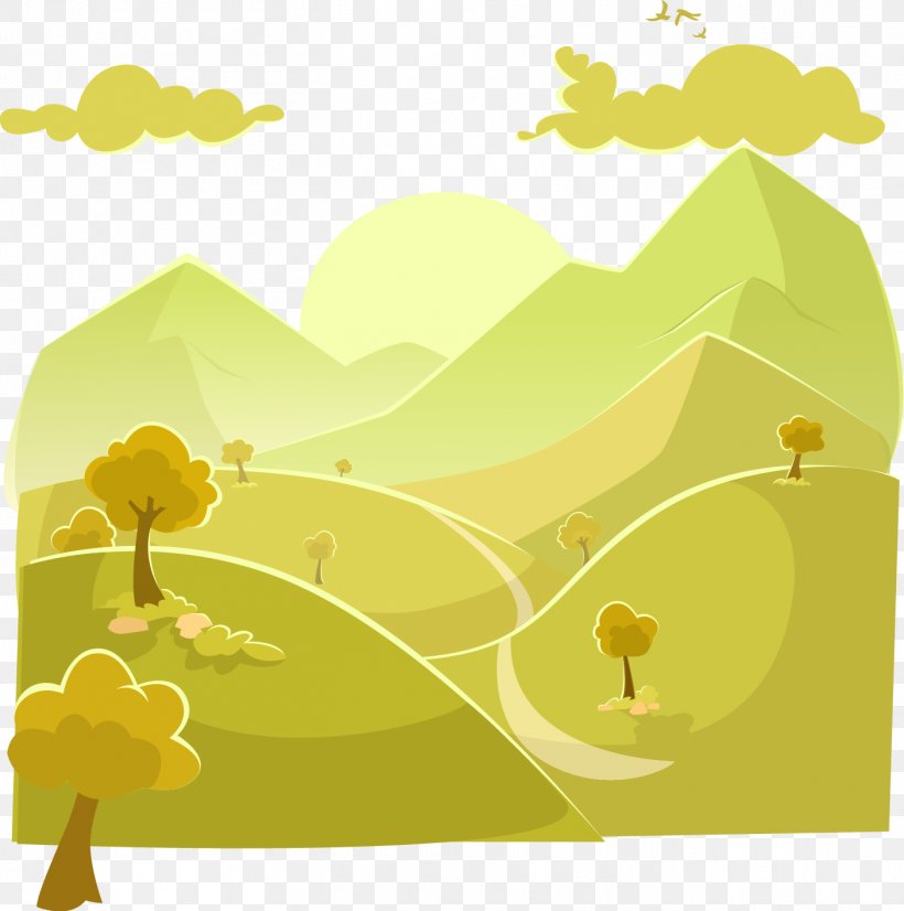 Euclidean Vector Graphic Design Illustration, PNG, 1406x1417px, Plot, Art, Drawing, Grass, Green Download Free