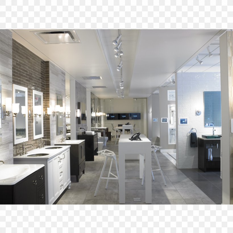 Showroom Interior Design Services Office Chicago Bathroom, PNG, 1022x1022px, Showroom, Bathroom, Ceiling, Chicago, Floor Download Free