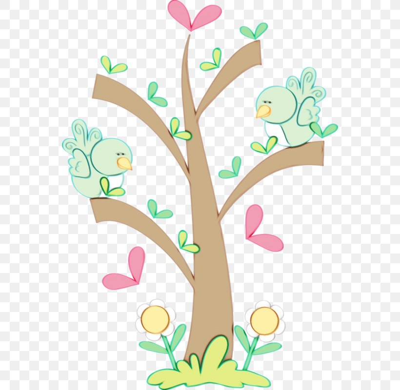 Branch Plant Stem Plant Pedicel Wall Sticker, PNG, 566x800px, Watercolor, Branch, Flower, Paint, Pedicel Download Free