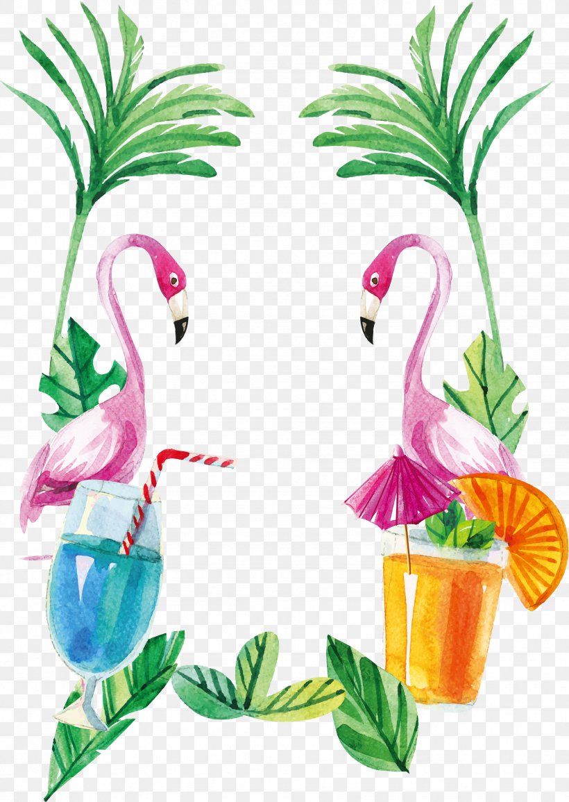 Flamingos Euclidean Vector, PNG, 1936x2728px, Flamingos, Art, Beak, Bird, Branch Download Free