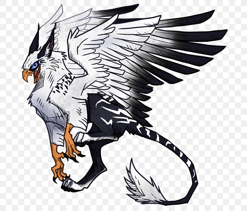 Griffin Monster Legendary Creature Basilisk, PNG, 722x700px, Griffin, Art, Beak, Bird, Bird Of Prey Download Free