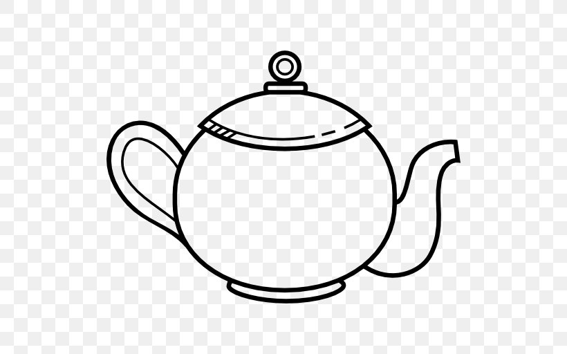 Teapot Clip Art, PNG, 512x512px, Teapot, Artwork, Black And White, Cookware And Bakeware, Cup Download Free