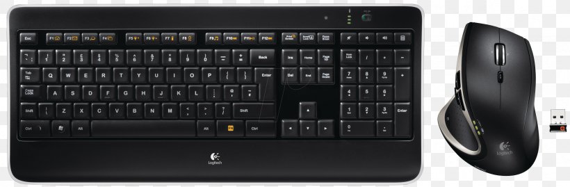 Computer Keyboard Computer Mouse Logitech Wireless Keyboard Input Devices, PNG, 2362x775px, Computer Keyboard, Audio Receiver, Computer Accessory, Computer Component, Computer Hardware Download Free