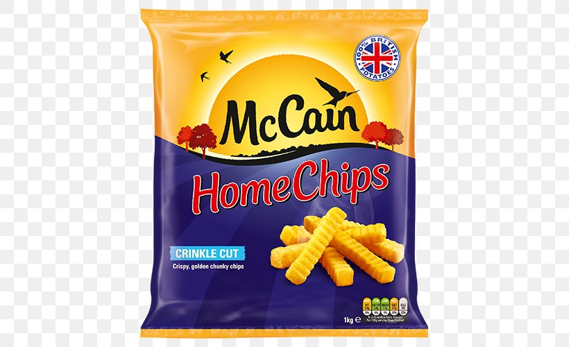 French Fries McCain Foods Potato Frozen Food, PNG, 500x500px, French Fries, Crinklecutting, Fast Food, Food, Frozen Food Download Free