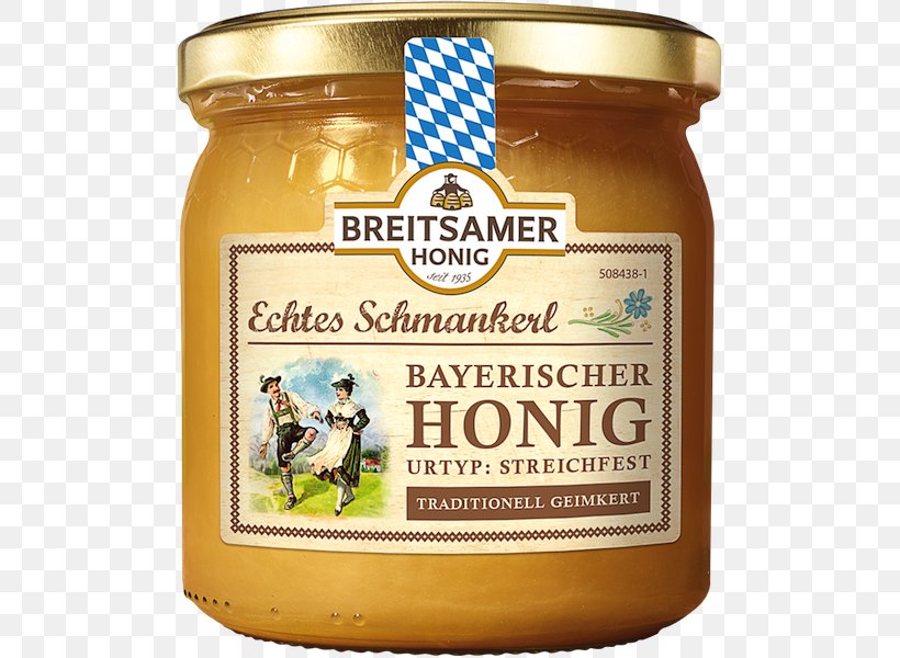 Honey Breitsamer Honig Schmankerl Bavarian Language Kvetový Med, PNG, 600x600px, Honey, Bavarian Language, Beekeeper, Condiment, Contracted Download Free