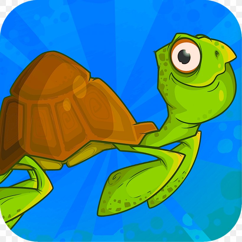 Loggerhead Sea Turtle Tortoise Dive Dash Ecosystem, PNG, 1024x1024px, Loggerhead Sea Turtle, Beak, Biology, Cartoon, Character Download Free