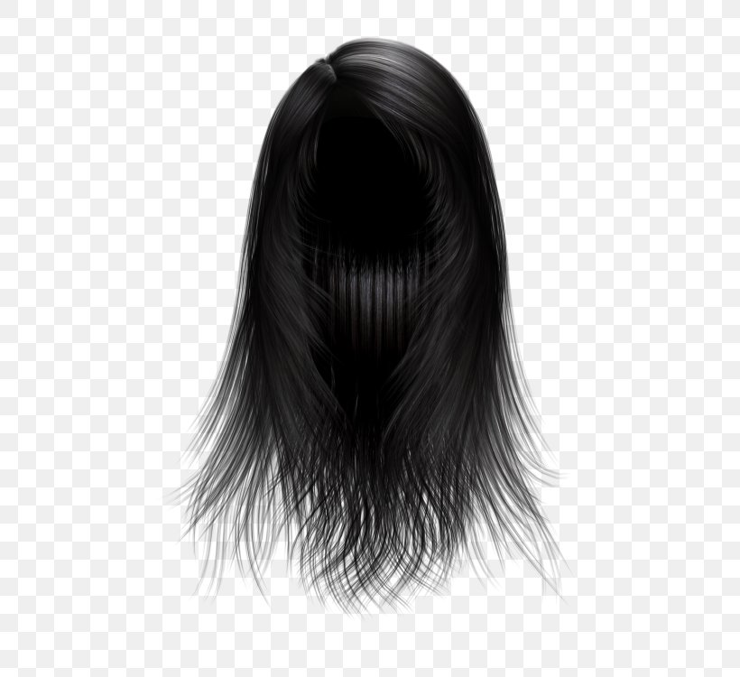 Black Hair Wig Barrette, PNG, 500x750px, Hair, Bangs, Barrette, Beard, Black And White Download Free