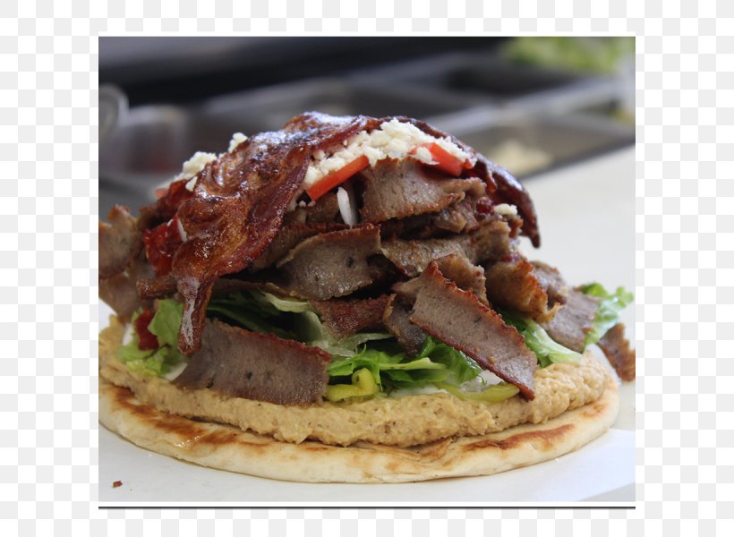 Buffalo Burger Gyro Greek Cuisine Breakfast Sandwich Street Food, PNG, 600x600px, Buffalo Burger, American Food, Breakfast Sandwich, Cuisine, Dish Download Free