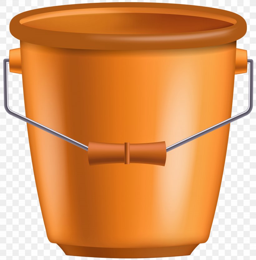 Image Clip Art Vector Graphics Transparency, PNG, 7872x8000px, Bucket, Cleaning, Orange, Plastic, Rasterisation Download Free