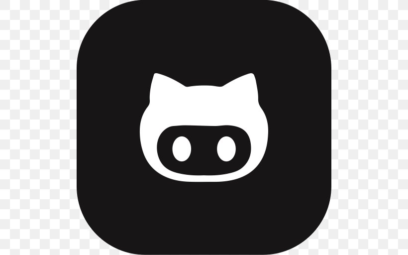 Social Media GitHub, PNG, 512x512px, Social Media, Black, Black And White, Cat Like Mammal, Filename Extension Download Free