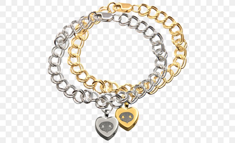 Charm Bracelet Necklace Jewellery Silver, PNG, 500x500px, Bracelet, Bead, Body Jewellery, Body Jewelry, Chain Download Free