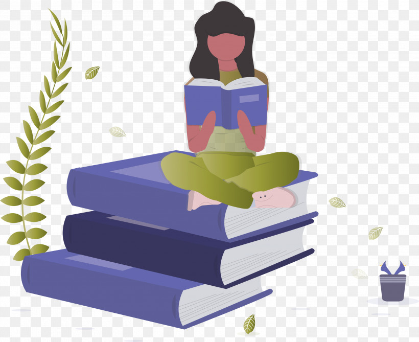 Girl Book Reading, PNG, 3000x2450px, Girl, Book, Furniture, Reading, Rectangle Download Free