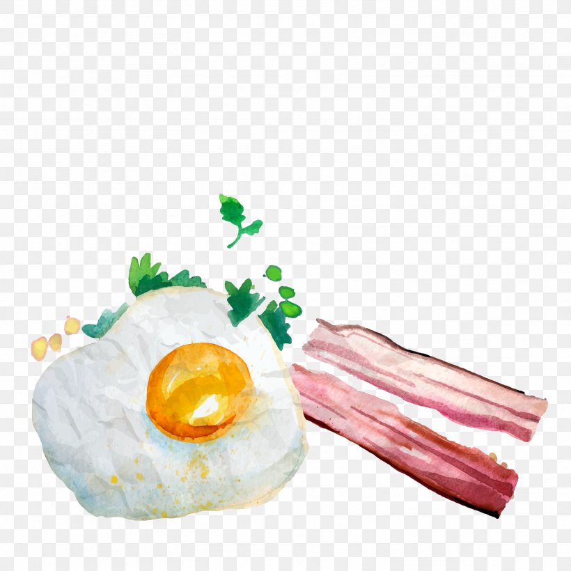 U5e78u798fBreakfast Croissant Bacon Watercolor Painting, PNG, 3333x3333px, Breakfast, Bacon, Croissant, Cuisine, Drawing Download Free