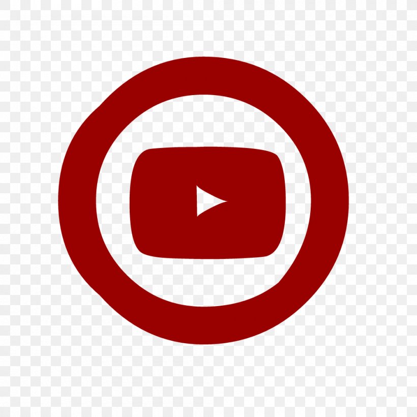 Youtube Logo., PNG, 1000x1000px, Logo, Area, Brand, Red, Sign Download Free