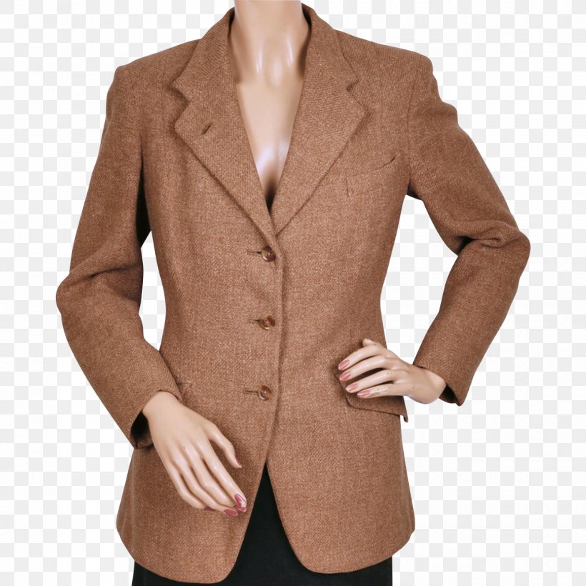 Jacket Blazer Tweed Vintage Clothing Outerwear, PNG, 1250x1250px, Jacket, Beige, Blazer, Button, Clothing Download Free